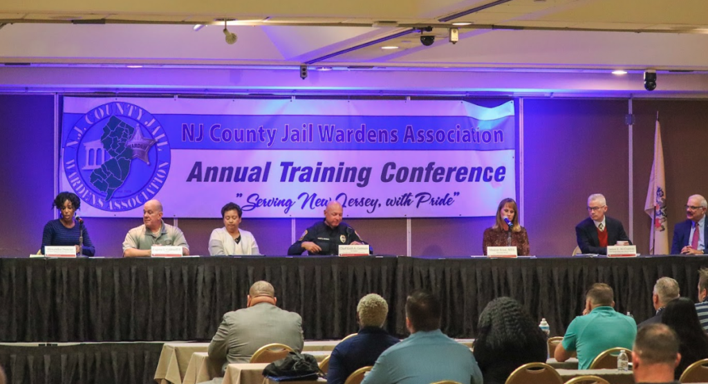 A panel of speakers at the NJ County Jail Wardens Association Annual Training Conference. 
